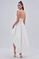 I CAN GET MY OWN FLOWERS HI LOW BUBBLE DRESS