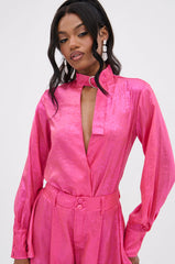 LOOK THIS WAY SHINY BODYSUIT