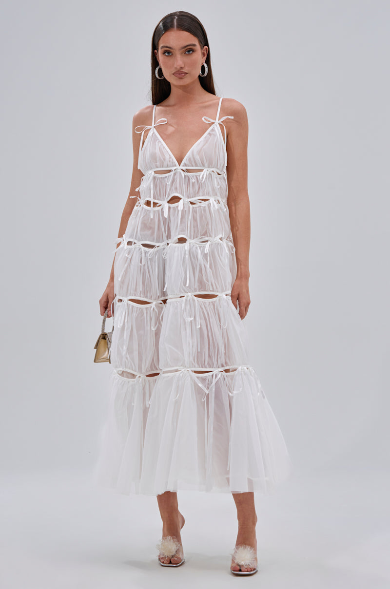 COULDN'T BE ME IF YOU TRIED TIE MAXI DRESS