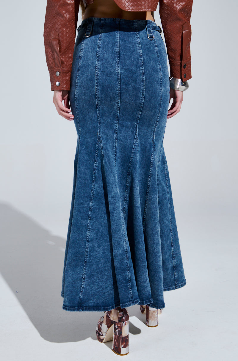 PAINTED LADY MAXI SKIRT WITH BUILT IN SHORT
