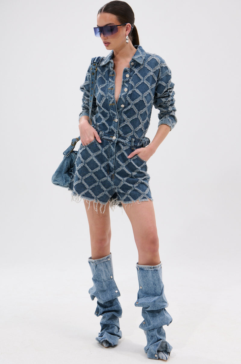 IT GIRL DENIM ROMPER