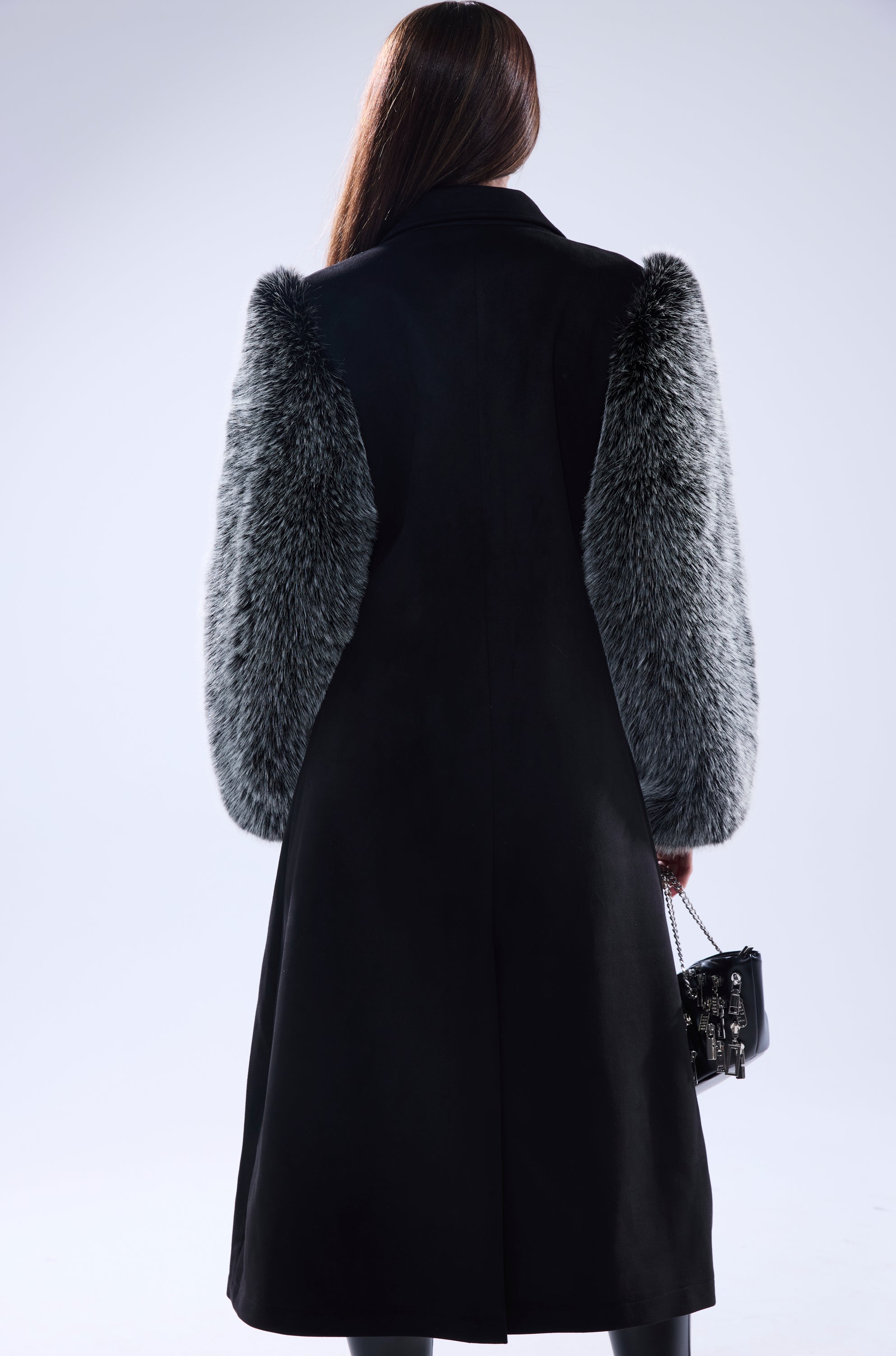 NOLITA FUR SLEEVE TRENCH