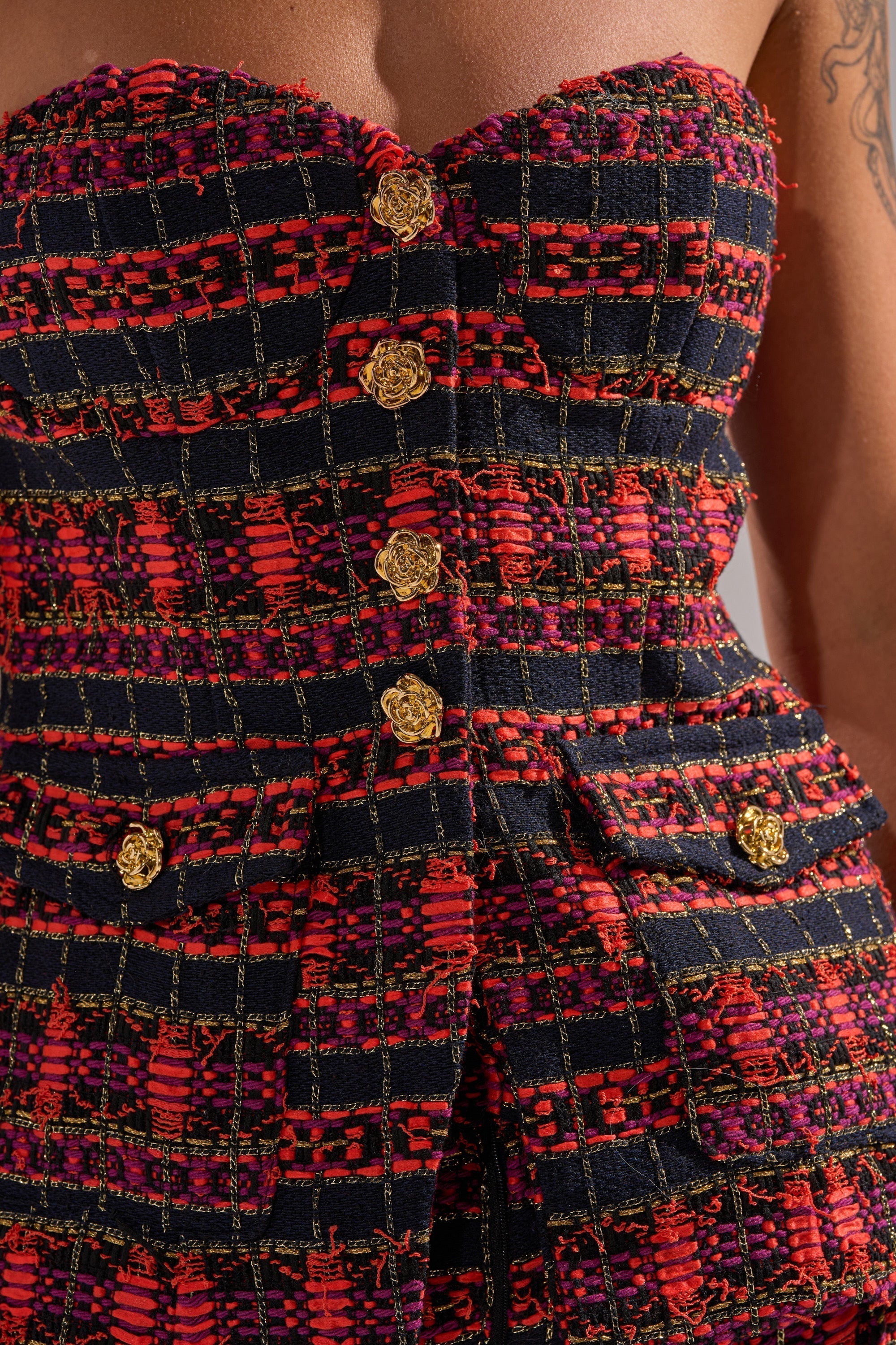 ONLY THINK ABOUT YOU CORSET IN TWEED