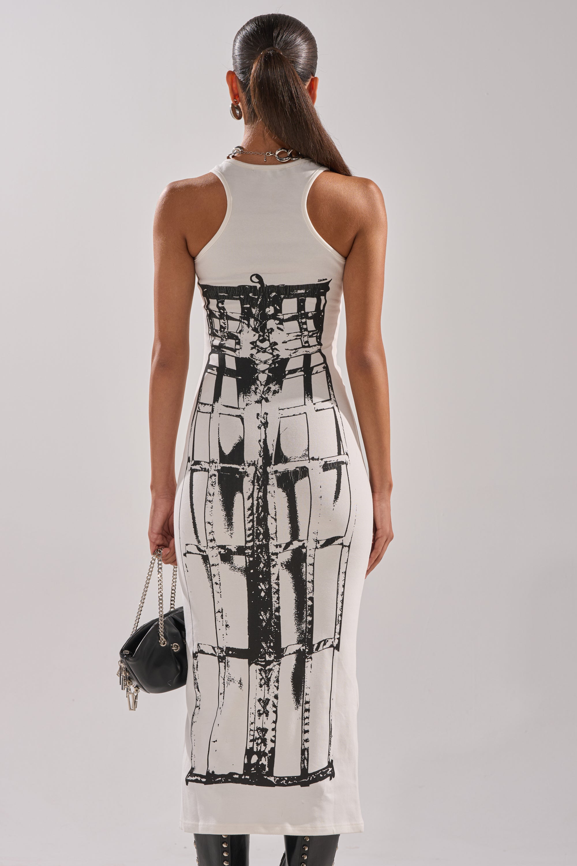 BREAK FREE PRINTED MIDI DRESS