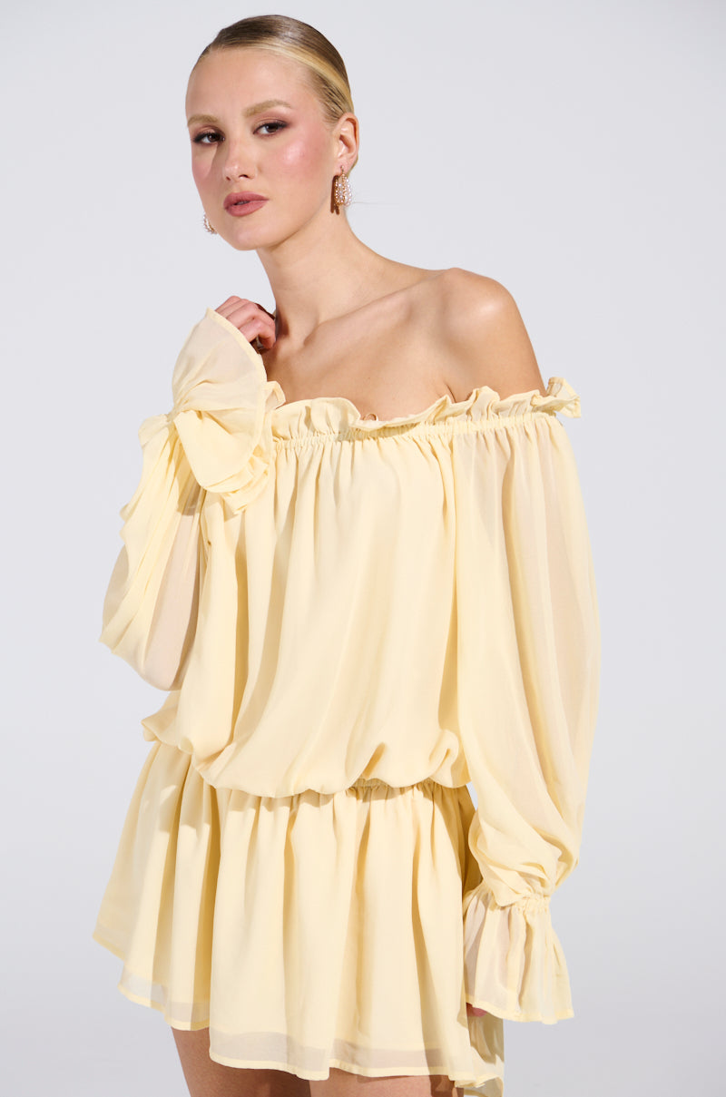 ON YOUR MIND CHIFFON MINI DRESS