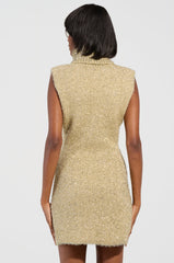 FELT A SPARK KNIT GLITTER MINI DRESS