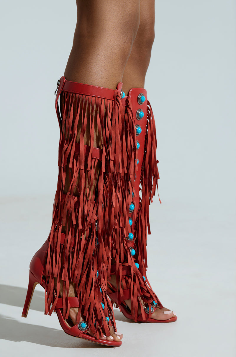 AZALEA WANG AMADEO RED SANDAL