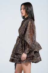 CHICEST OF CHIC LEOPARD PRINT MINI DRESS