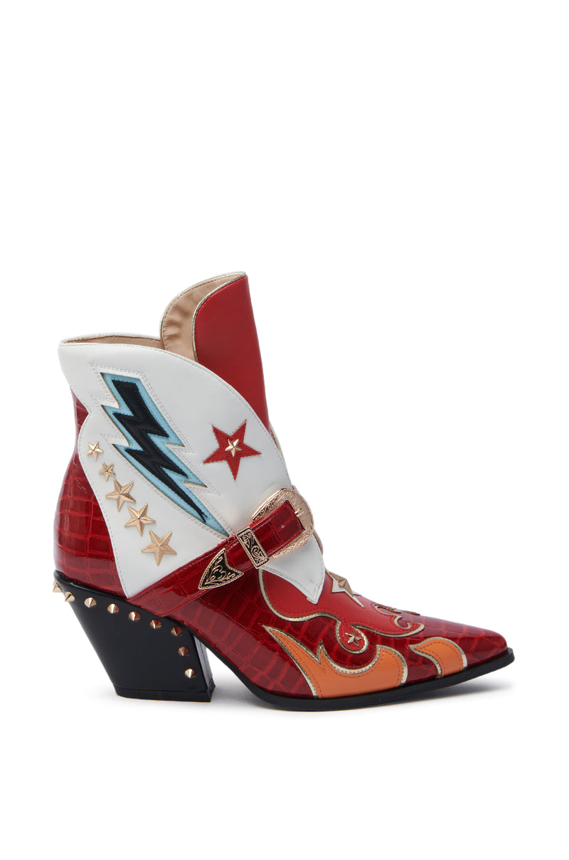 AZALEA WANG CHANNING MULTI WESTERN BOOTIE
