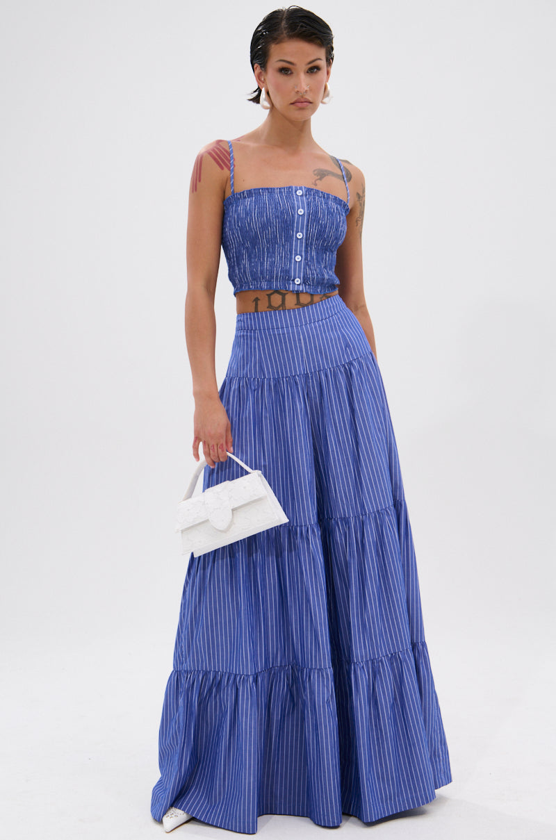BUSINESS ONLY STRIPE PALAZZO PANT