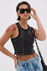 JANE GROMMET TANK TOP