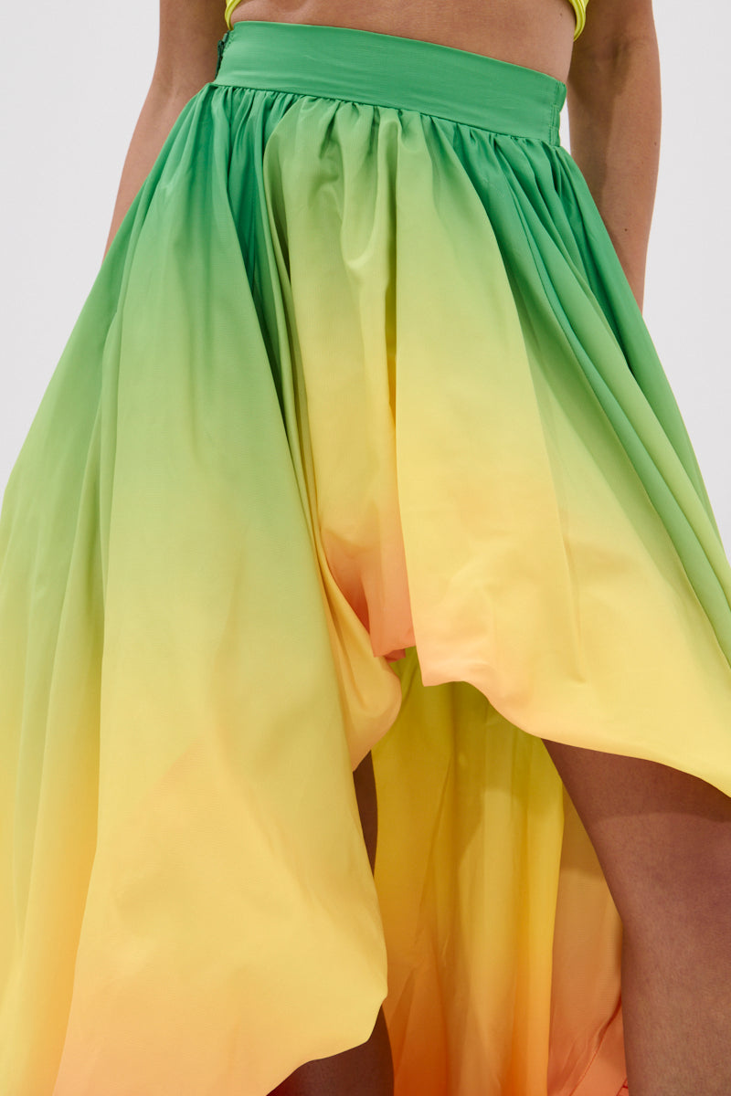 FEELING LUCKY HIGH LOW MAXI SKIRT