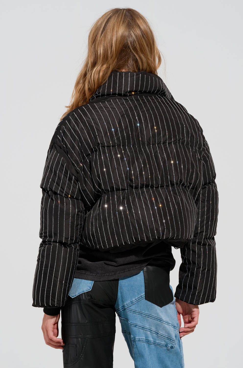 COME THIS WAY EMBELLISHED PUFFER COAT