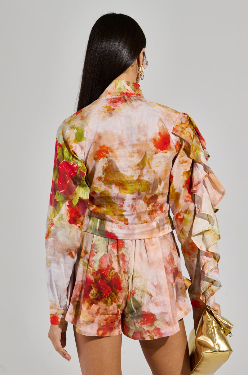 CONCEITED AF FLORAL BLOUSE