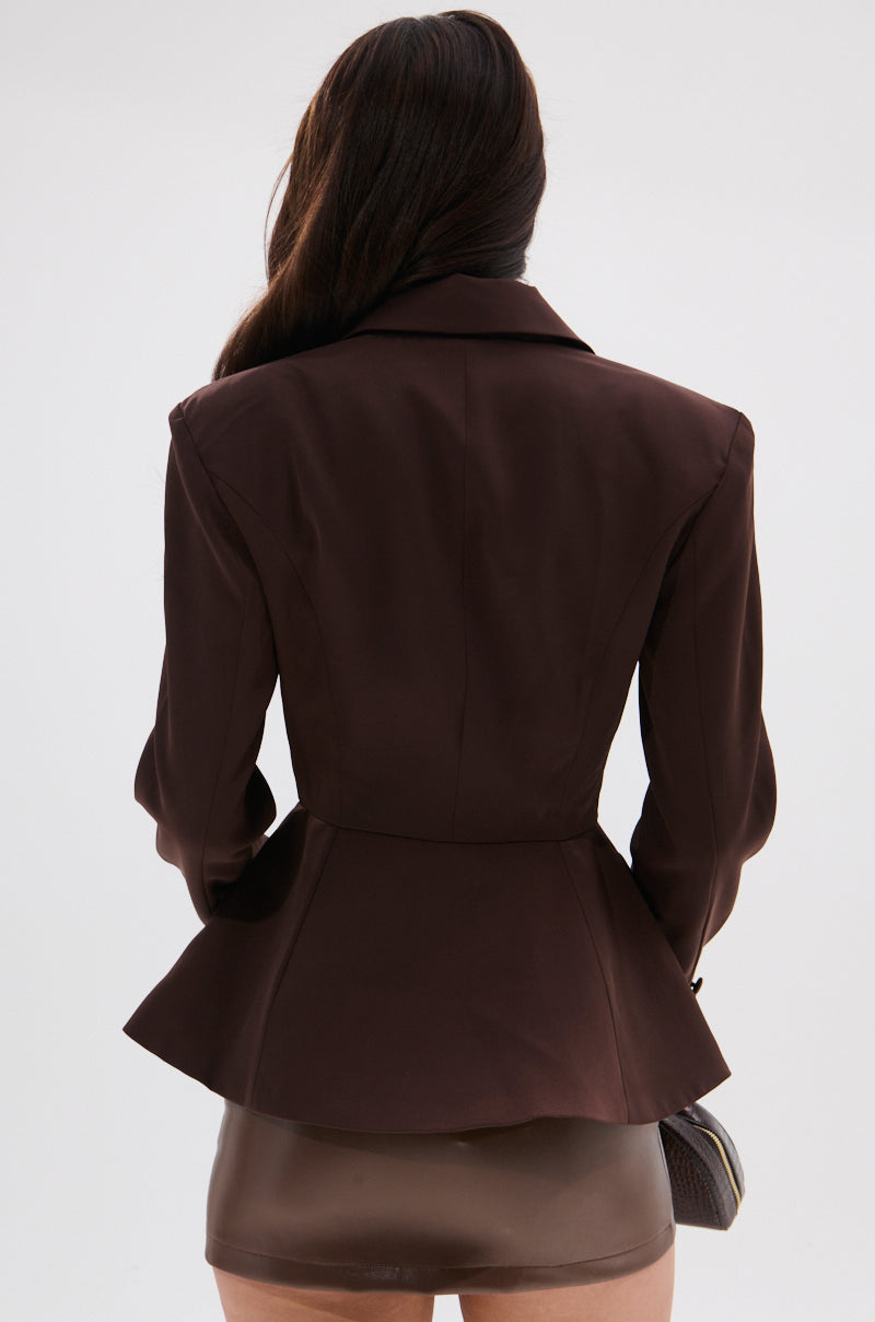HAPPY HOUR PEPLUM BLAZER