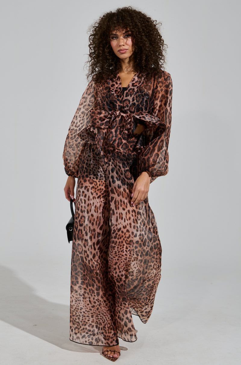 CHEETAH GIRL PALAZZO PANT
