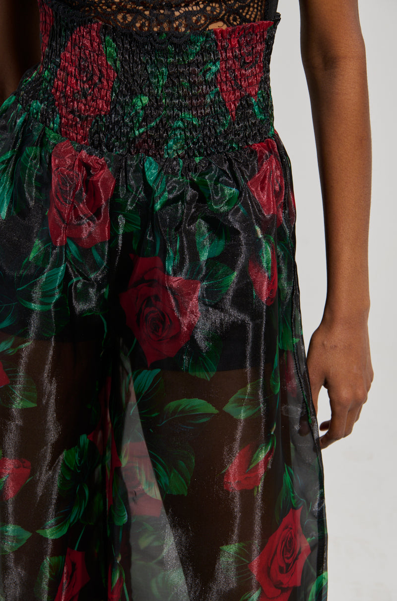 I WISH YOU ROSES PALAZZO PANT