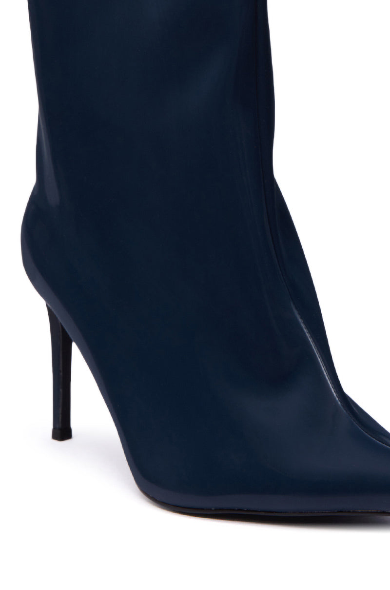 AZALEA WANG QUINNTA NAVY BOOTIE