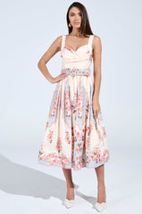 HANNA FLORAL MIDI DRESS