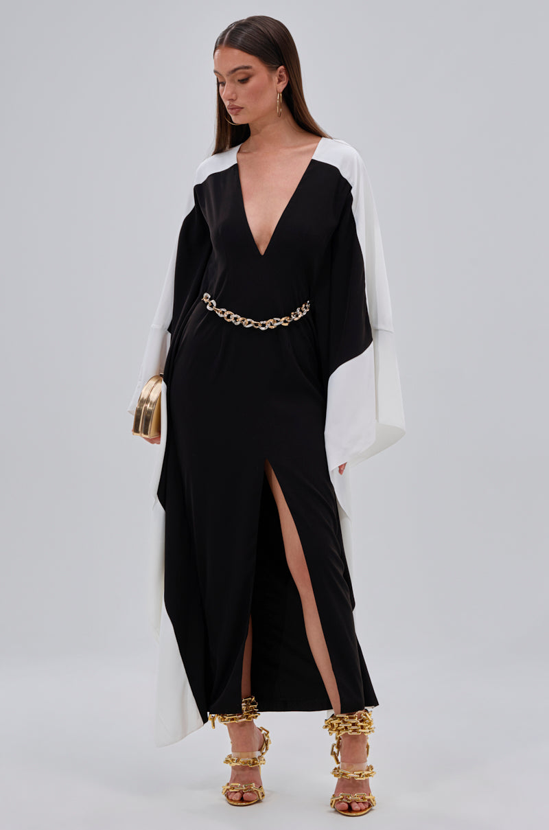 JULIE TWO TONE MIDI DRESS