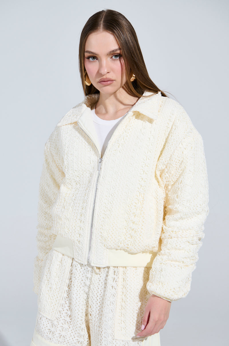 BROOKLYN CROCHET BOMBER