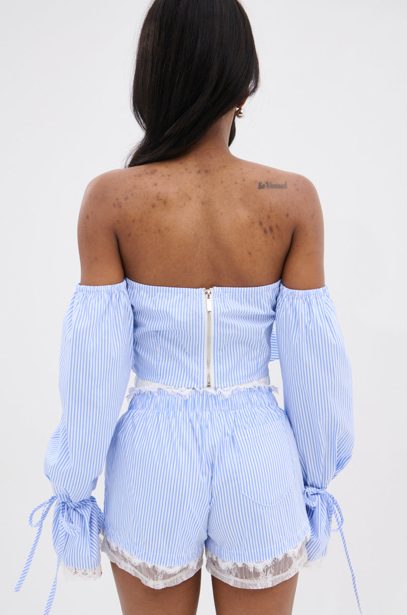 PRAIRIE CHIC OFF THE SHOULDER LONG SLEEVE BLOUSE
