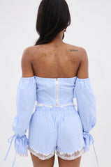 PRAIRIE CHIC OFF THE SHOULDER LONG SLEEVE BLOUSE