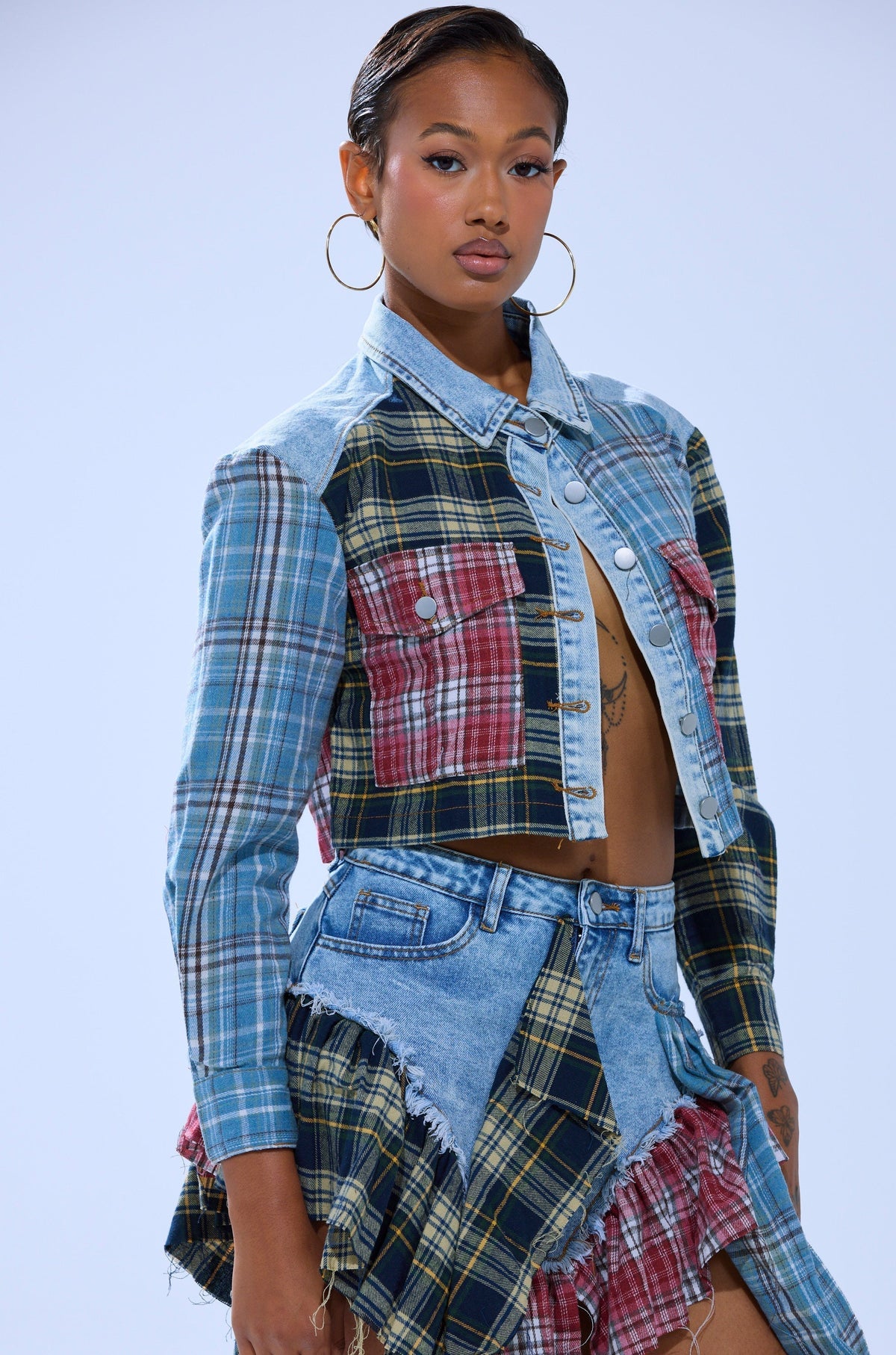 AUTUMN VIBES PLAID BUTTON DOWN