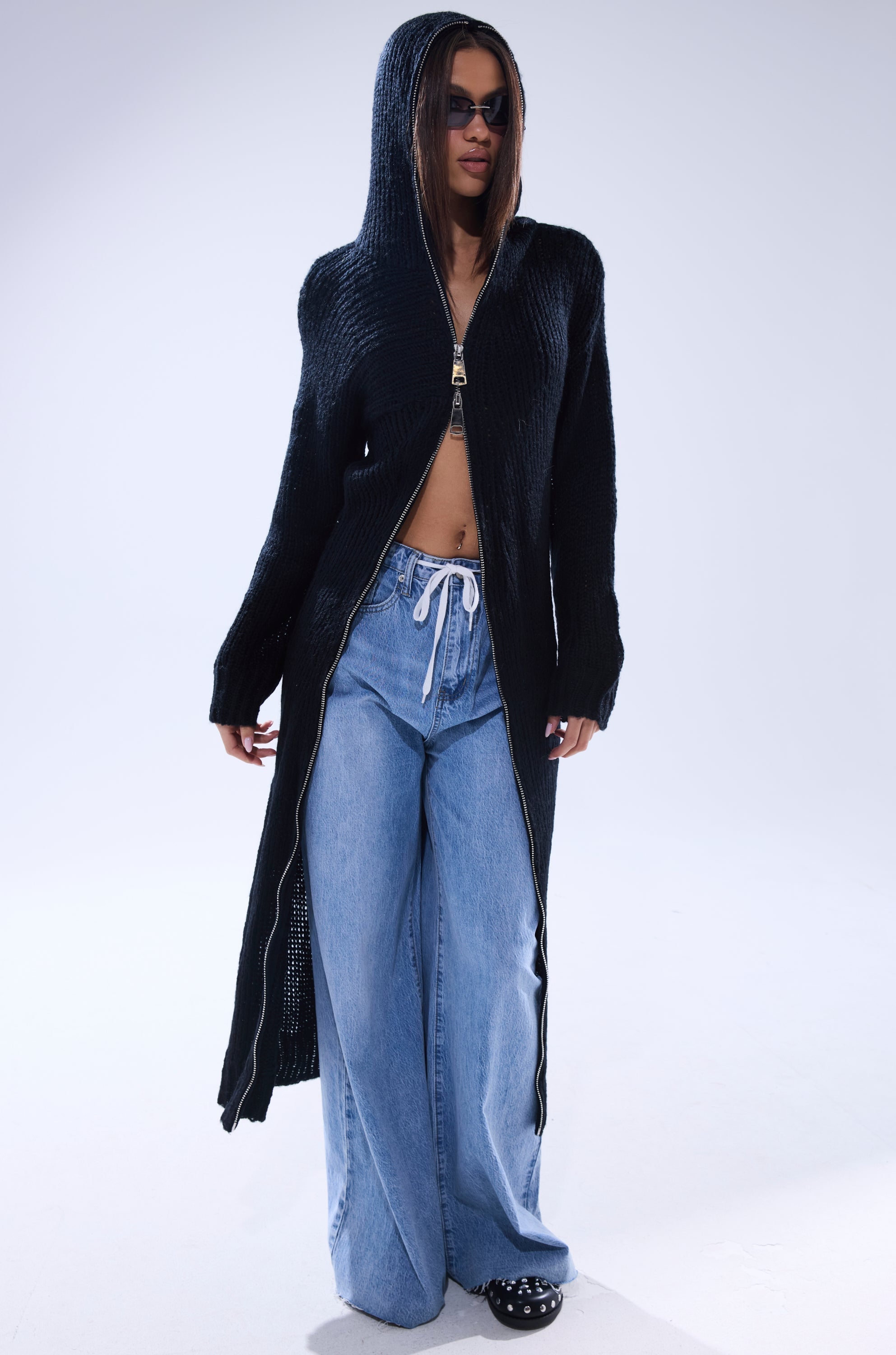 COZIEST GIRLY ZIP UP SWEATER