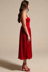 DEEP INSIDE MIDI DRESS