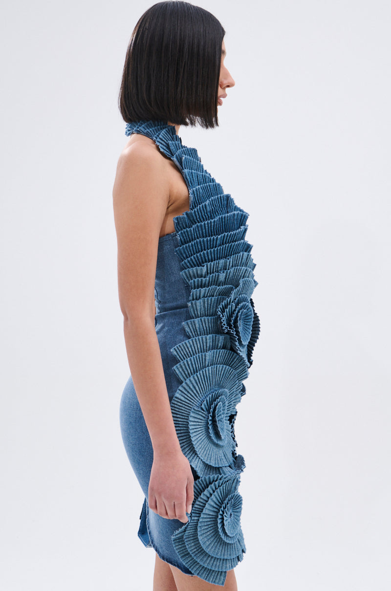 ONE OF ONE DENIM MINI DRESS