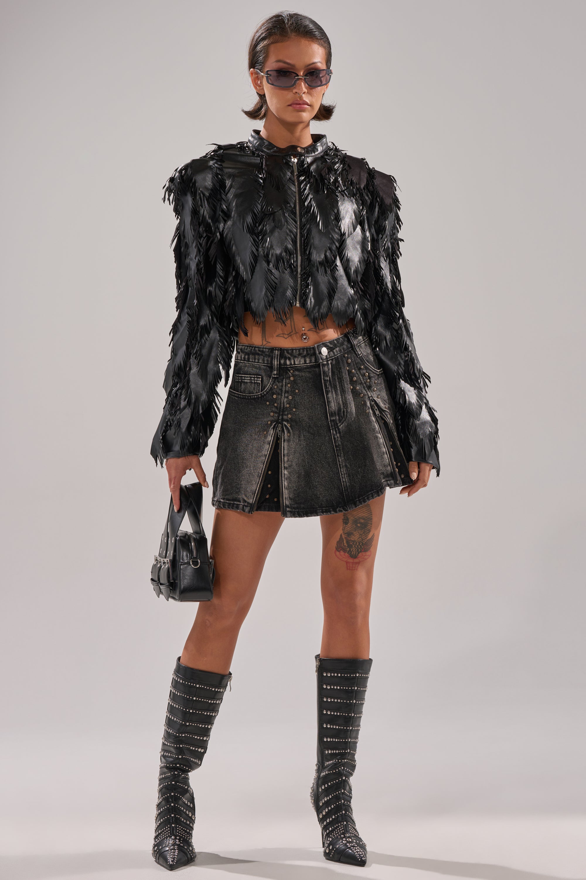 AVANT GARDE LASER CUT BOMBER