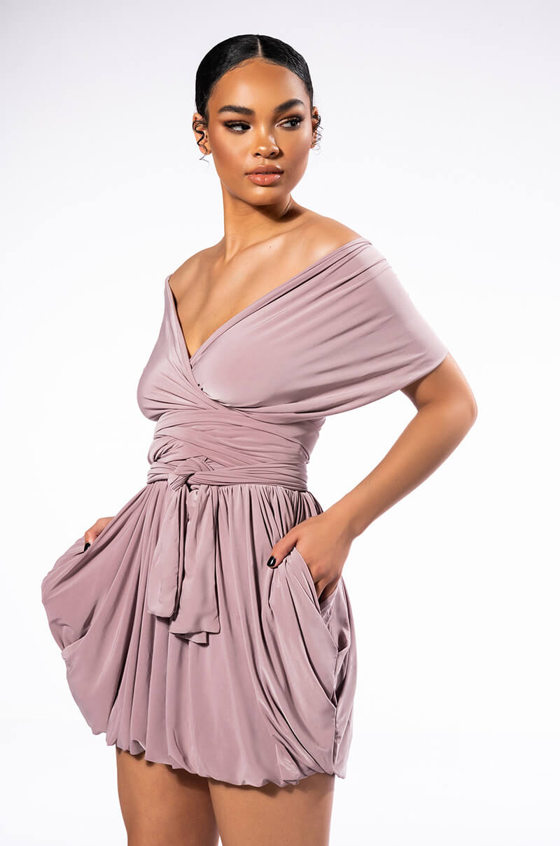 ABOUT TIME SLEEVELESS BUBBLE DRESS
