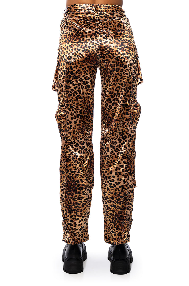 ANIMAL INSTINCT SATIN CARGO PANT