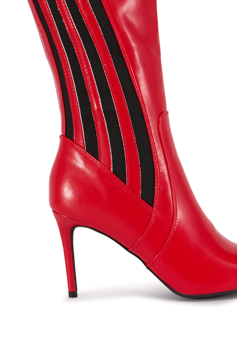 AZALEA WANG CLOUDLESS RED SPORTY BOOT