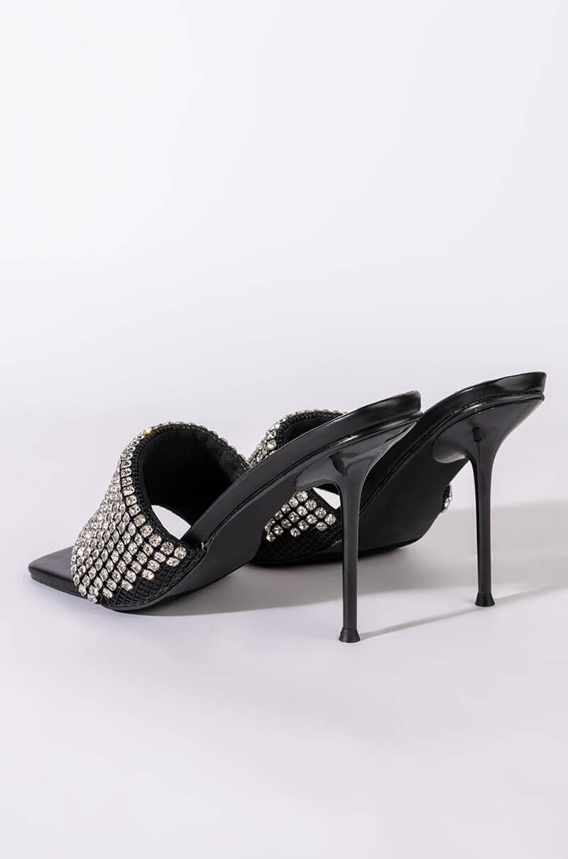 AZALEA WANG DIRTY DANCING STILETTO SANDAL IN BLACK