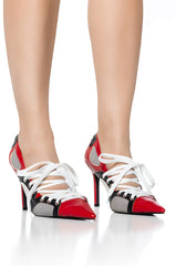 AZALEA WANG FIRST STRING SPORTY PUMP IN RED