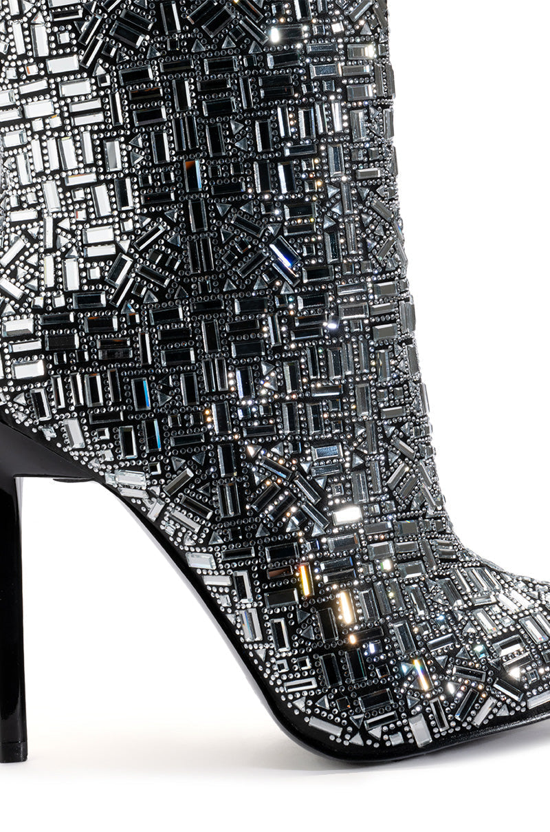 AZALEA WANG LIVELY SILVER BOOTIE