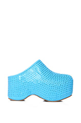 AZALEA WANG MACEY EMBELLISHED CLOG IN BLUE