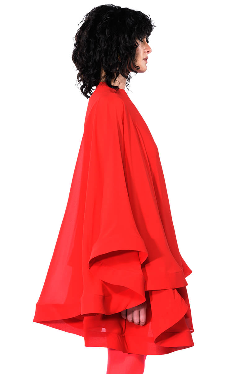 BAD ROMANCE RELAXED DRAPE MINI DRESS