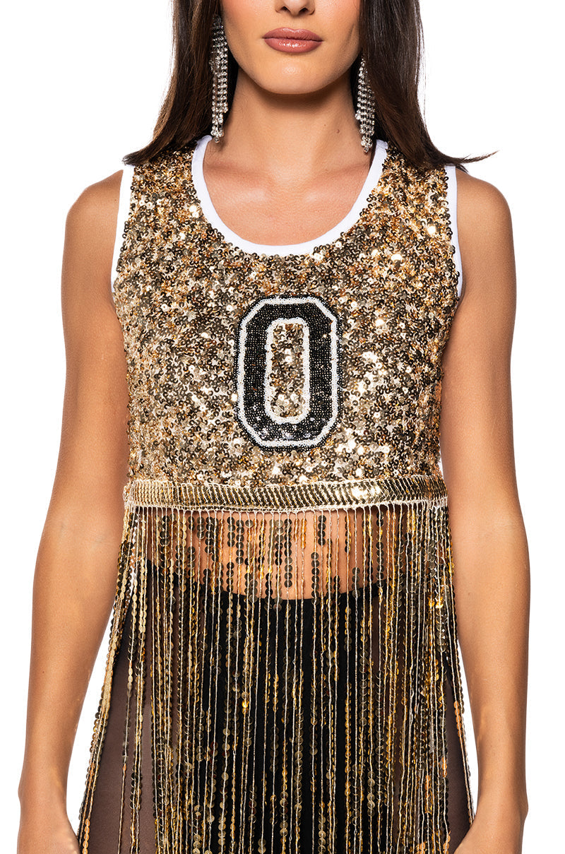 BIG WINS FRINGE TANK TOP
