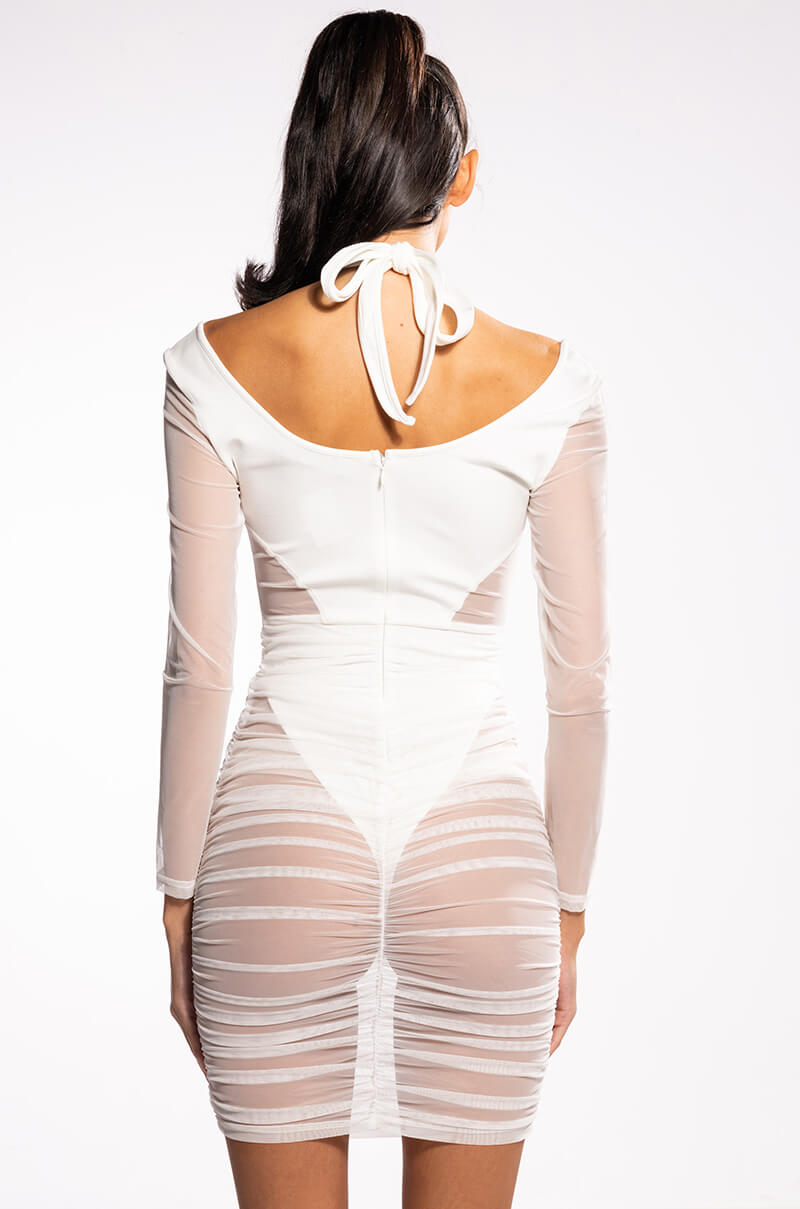 BY MY SIDE MIDI DRESS WITH CUT OUTS