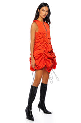 CHLOE DRAWSTRING MINI DRESS