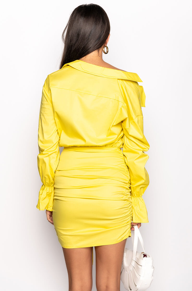 DAY DATE STRETCH SHIRT DRESS