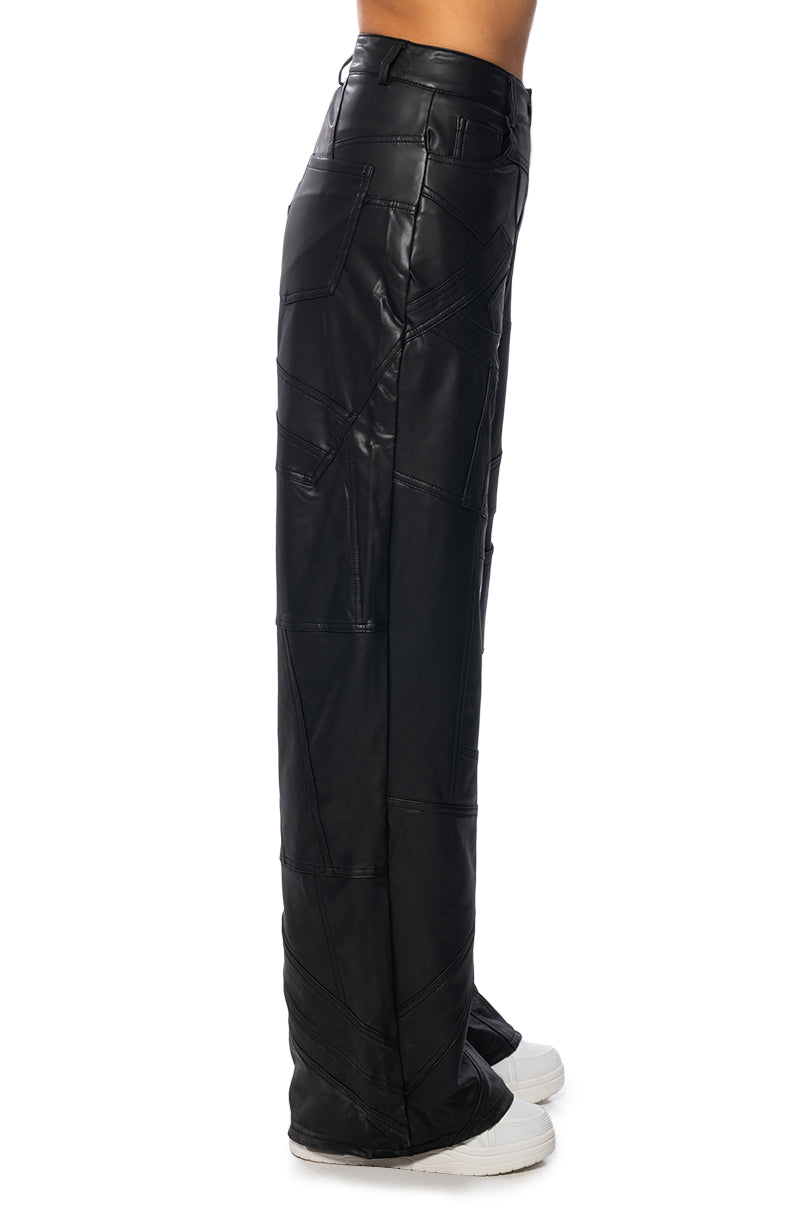 EXTREME STRETCH PATCHWORK WIDE LEG PANT