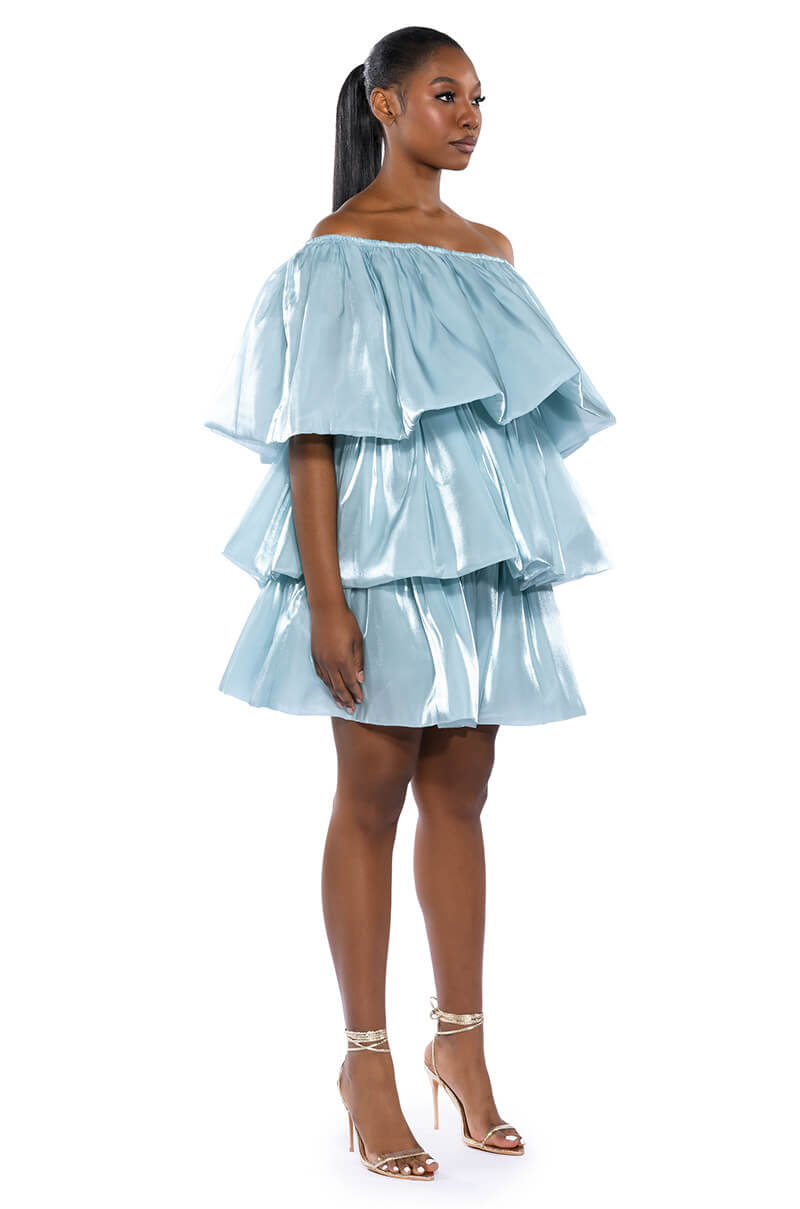 FAIRY DREAMS CHIFFON LAYERED MINI DRESS