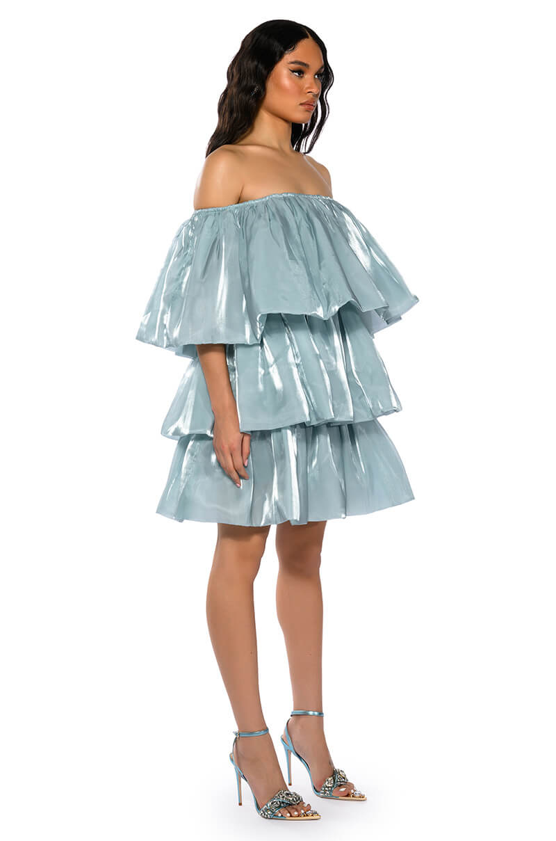 FAIRY DREAMS CHIFFON LAYERED MINI DRESS