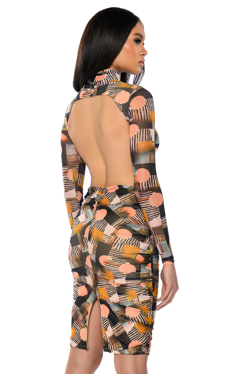 FOR ME YOU WILL PRINTED MIDI DRESS