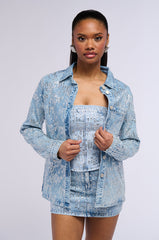 FROM DAY TO NIGHT DENIM CORSET