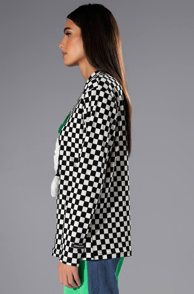 FUN TIMES CHECKERED TOP